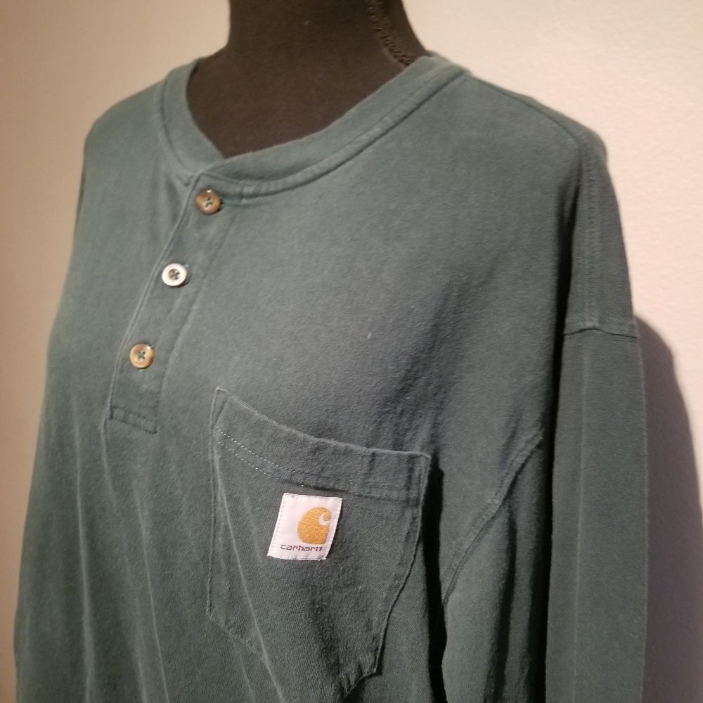 CARHARTT ORIGINAL FIT LARGE LONG SLEEVE SHIRT b4 - Picture 5 of 6
